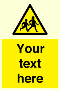 Custom Warning children Sign